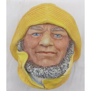 Helmsman Legend Chalkware Head Mask by F. Wright 1984 – England Vintage